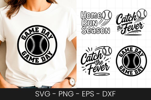 Baseball Game Day Catch Fever Design Graphics