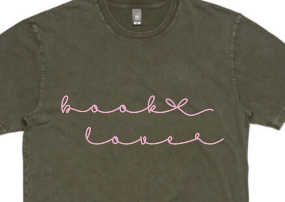 Book Lover Script Text SVG for Crafts and Graphics