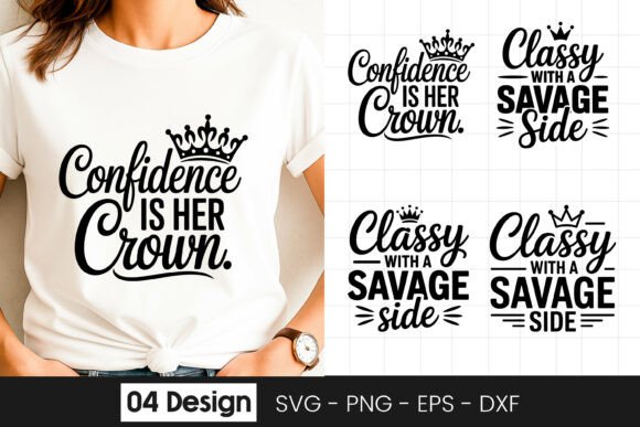 Confidence Is Her Crown Graphics for Crafts