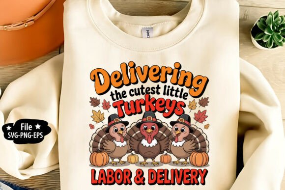 Delivering the Cutest Little Turkeys Graphics
