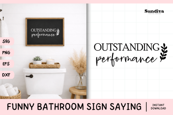 Funny Bathroom Sign Saying SVG 19: Graphics for Crafts & Brand Personality