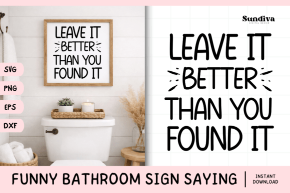 Funny Bathroom Sign Saying SVG 23
