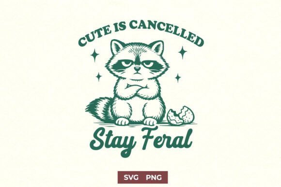 Funny Easter Raccoon Graphics for Crafts and Web Design
