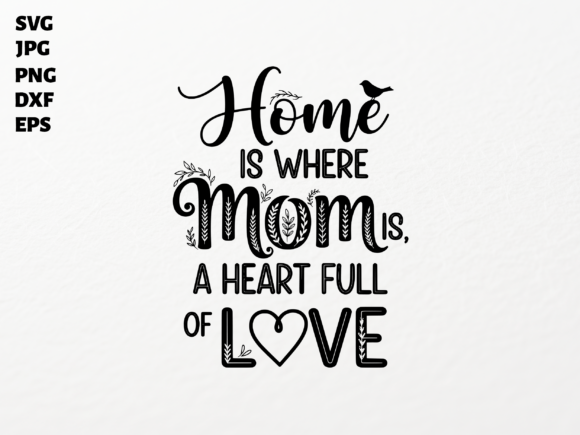 Home is Where Mom is Love SVG