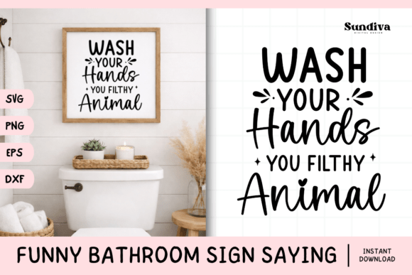 Humor Meets Graphics: A Brand Designer’s Take on Funny Bathroom Sign Saying SVG 6