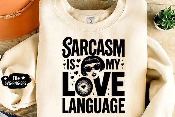 Sarcasm Love Language SVG for Crafts and Graphics