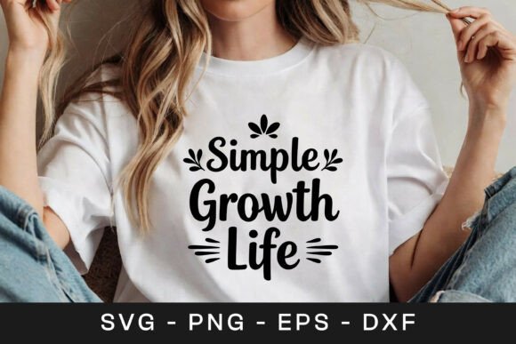 Simple Growth Life Floral SVG PNG