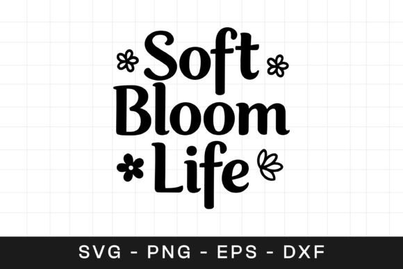 Soft Bloom Life Floral SVG for Graphics and Crafts