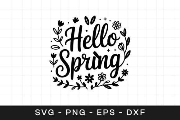 Spring Wreath Graphics for Crafts