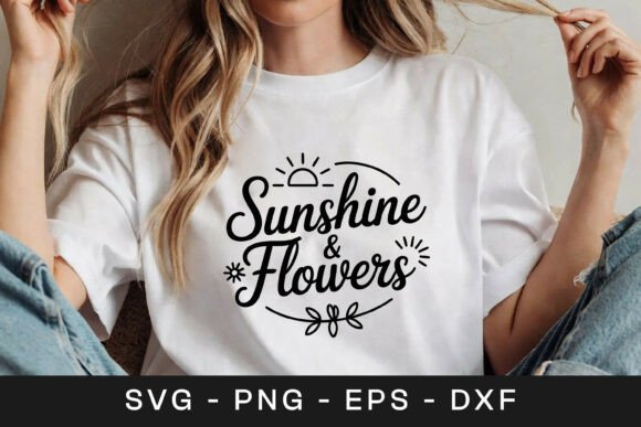 Sunshine Flowers Floral Graphics for Crafts